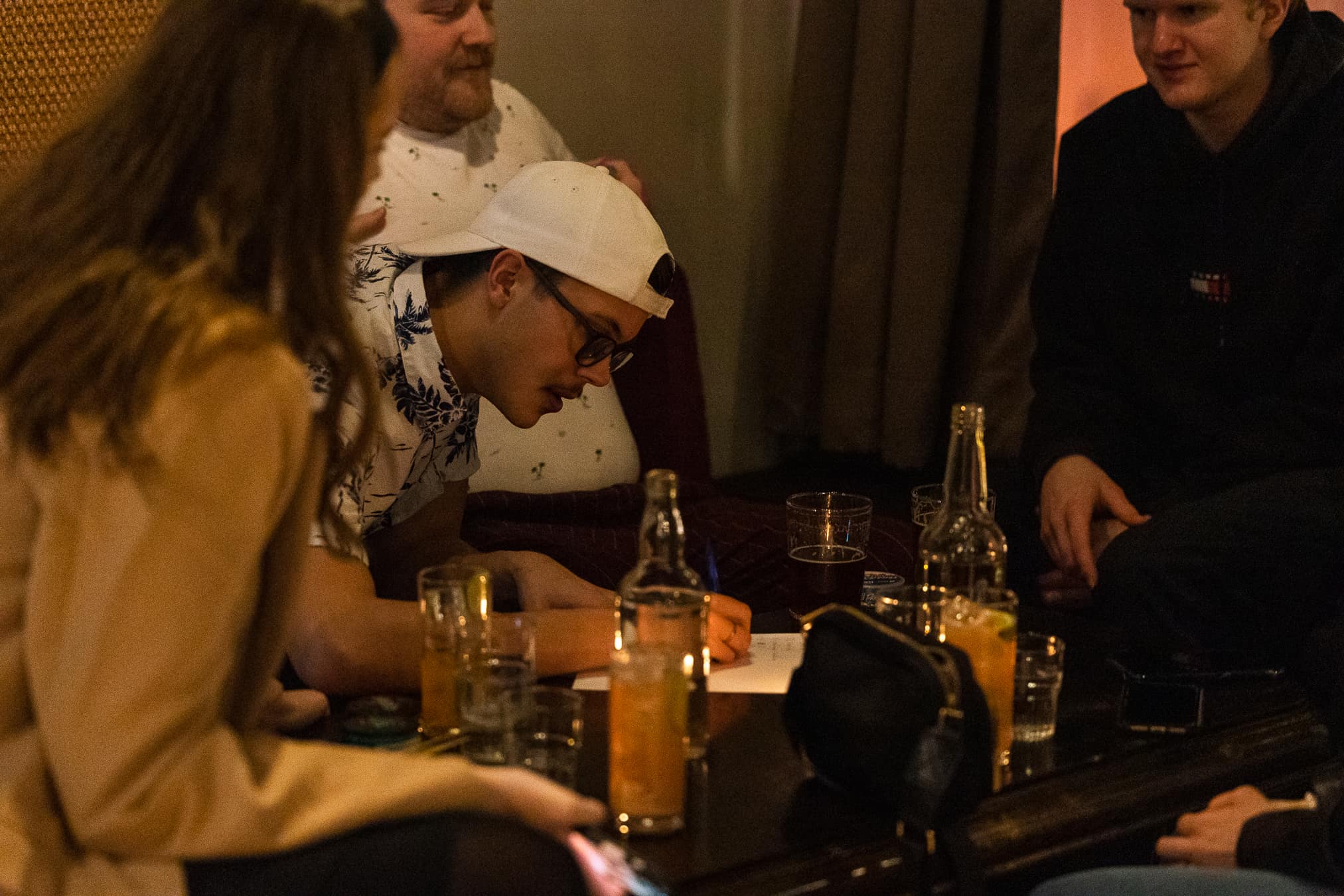 A pub quiz crowd at Bingo Drinkery